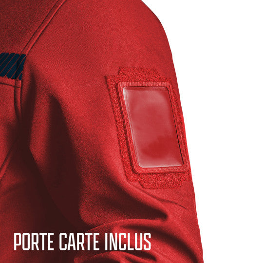 Veste Polaire SÉCU-ONE Sécurité Incendie rouge