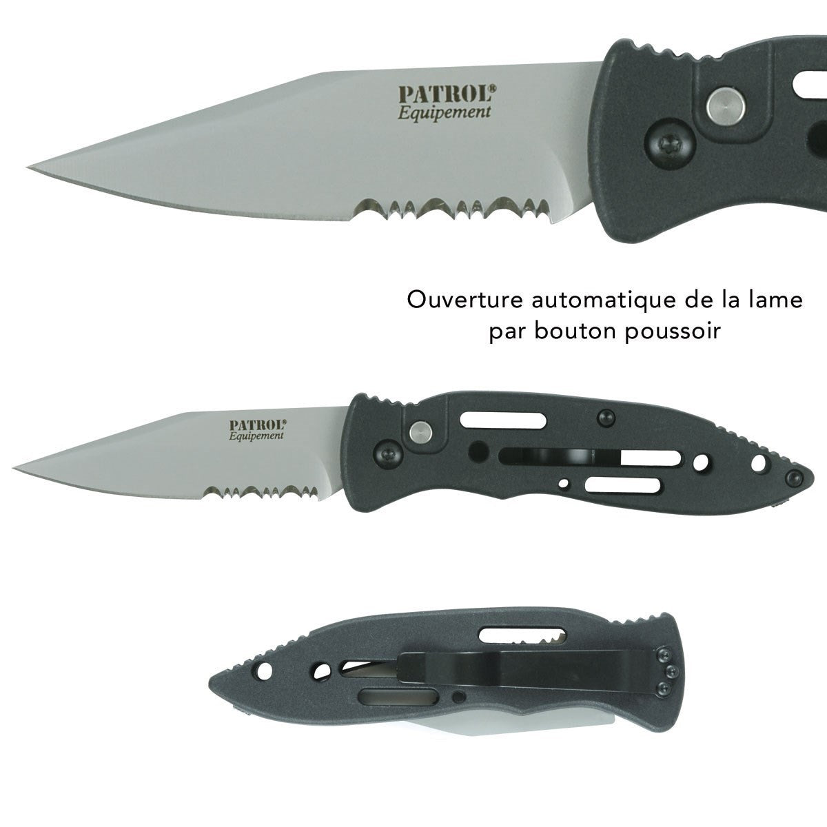 Couteau KNIFE TECH - Ouverture automatique - PhilTeam