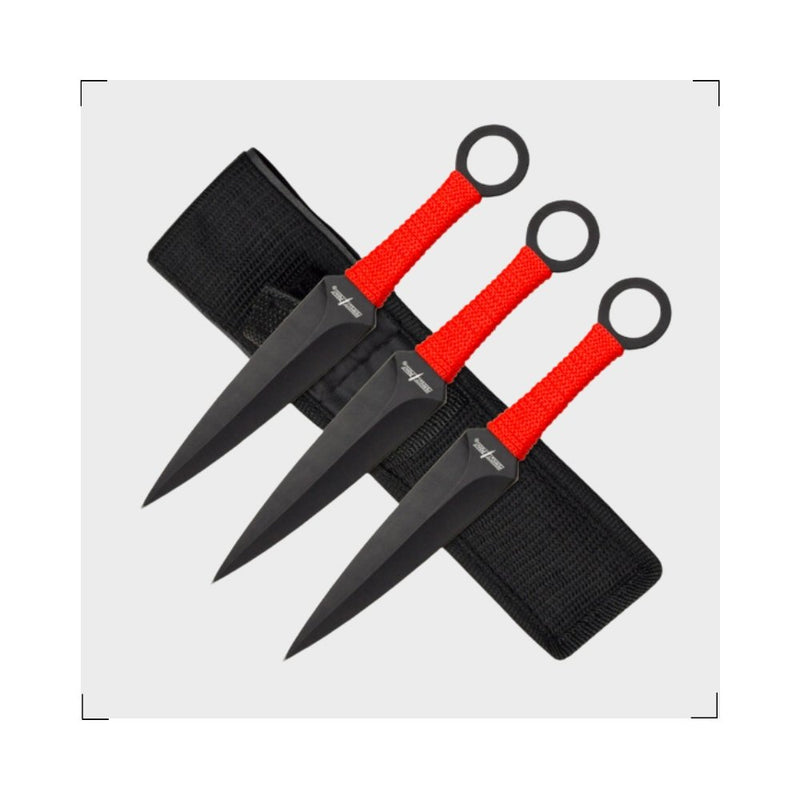 Set de 3 couteaux de lancer Kunai - PhilTeam